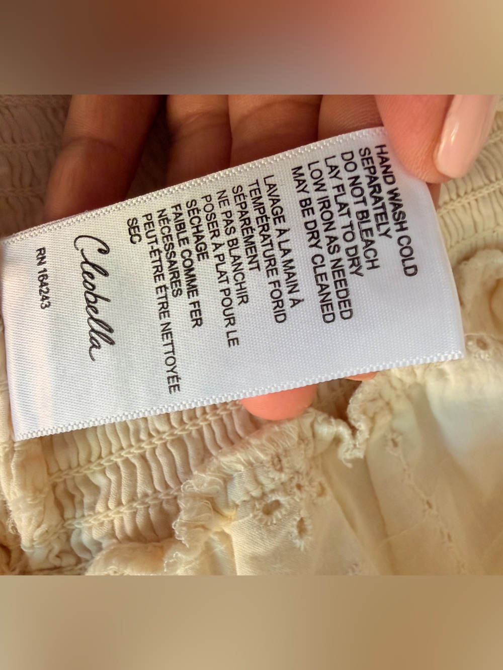 Cleobella Cream Smocked Eyelet Dress - Picture 7 of 7